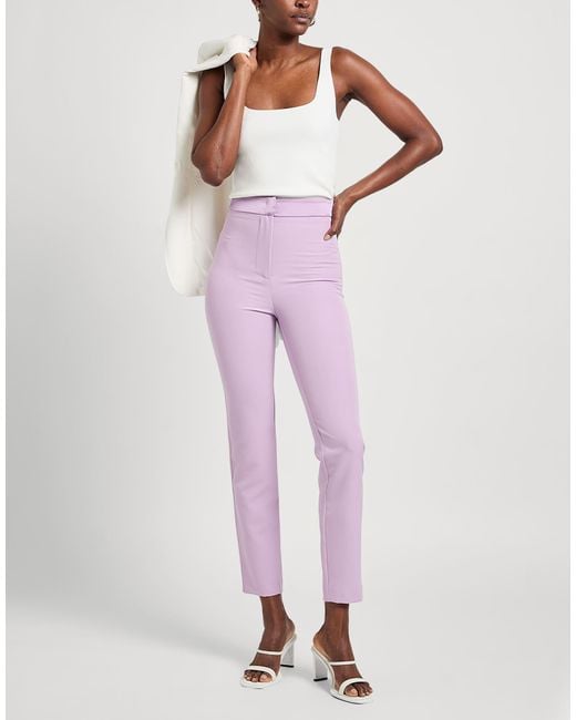 SILENCE LIMITED Pink Lilac Pants Polyester, Elastane