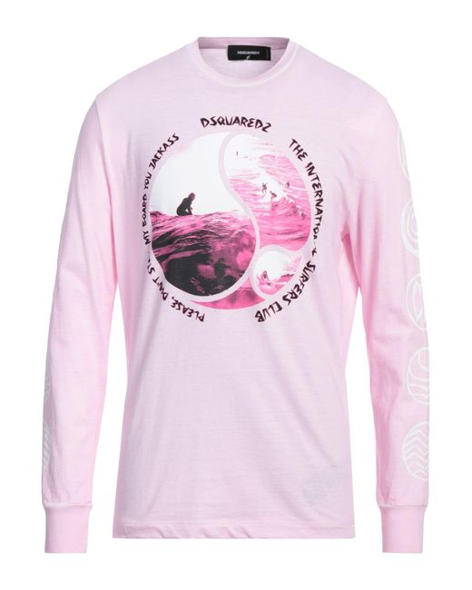 DSquared² T-shirts in Pink für Herren