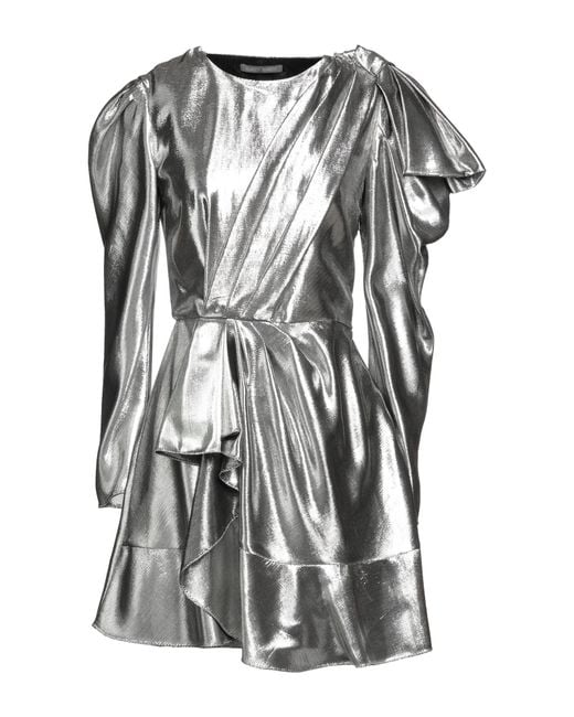 Alberta Ferretti Gray Mini Dress