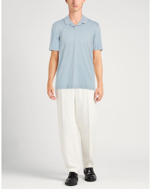 HUGO Blue Polo Shirt Cotton for men