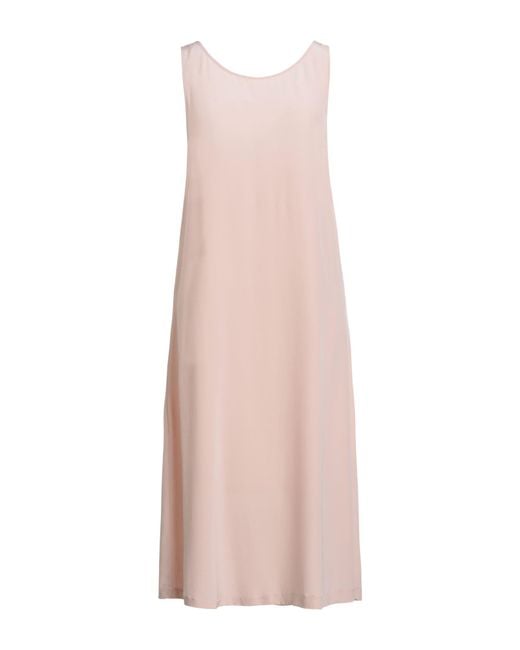 Jucca Pink Blush Midi Dress Silk