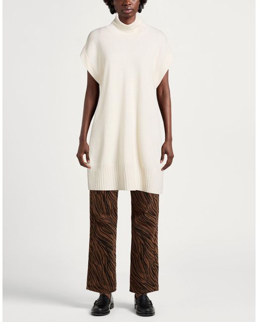 Kangra White Turtleneck Cashmere, Wool