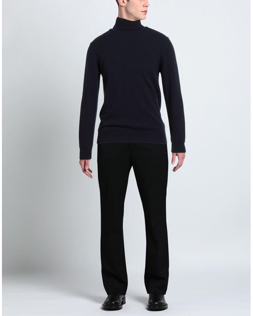 M.v. Maglieria Veneta Blue Midnight Turtleneck Cashmere for men