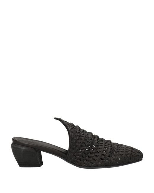 Officine Creative Black Mules & Clogs