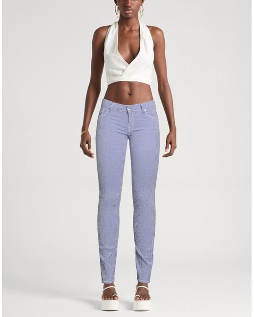 Jacob Cohen Blue Pants Cotton, Elastane