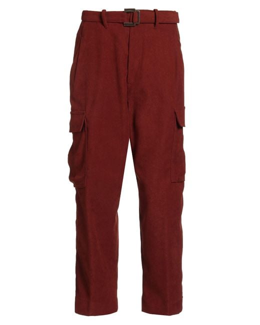 Berwich Red Pants Polyester, Elastane