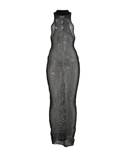 Ludovic de Saint Sernin Black Maxi Dress Cotton