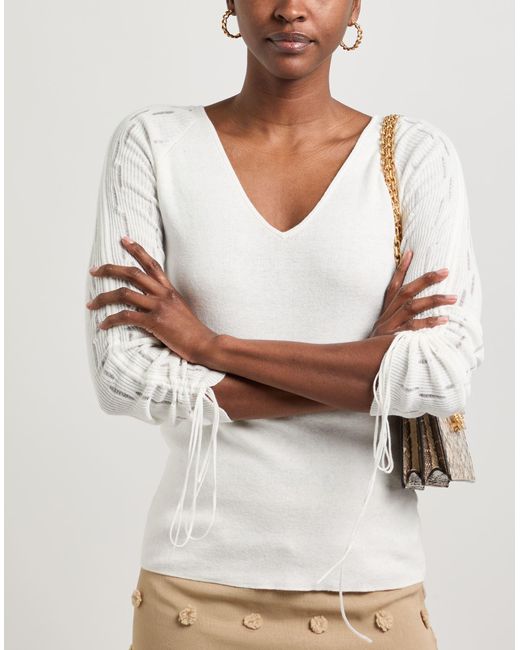 Ballantyne White Pullover