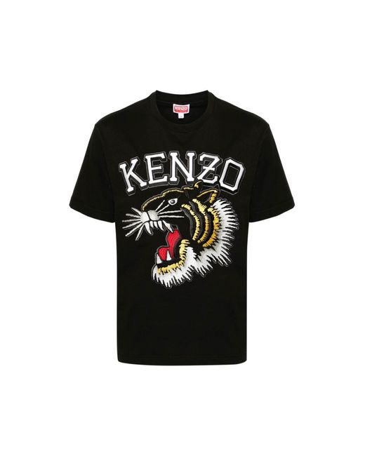 T-shirt tiger varsity di KENZO in Black da Uomo
