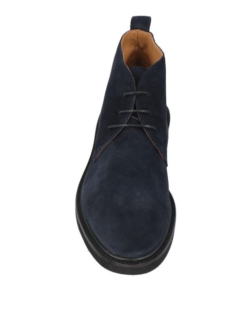 MANIFATTURE ETRUSCHE Blue Ankle Boots for men
