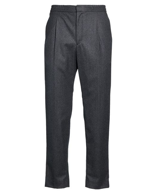 Officine Generale Gray Pants Virgin Wool for men