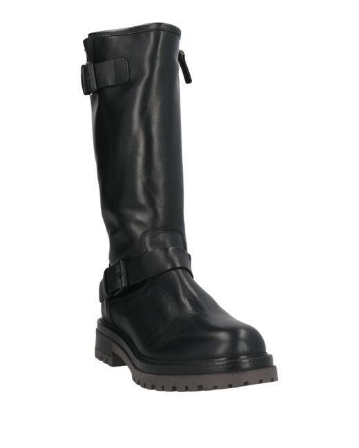 Anima Black Boot Leather