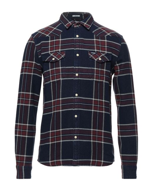 Wrangler Men's Shirt - Blue - Casual Shirts