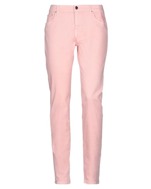 Jacob Coh?n Pink Jeans Cotton, Polyester, Elastane