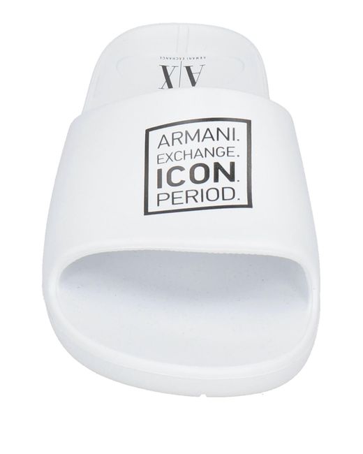 ARMANI EXCHANGE White Sandals
