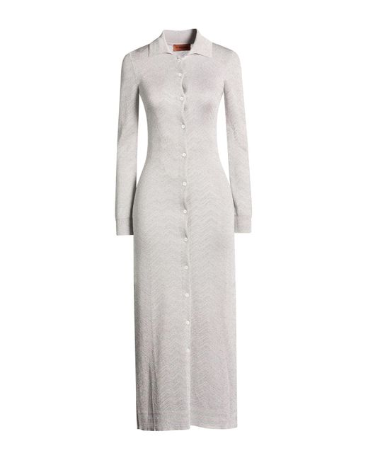 Missoni Gray Light Midi Dress Viscose, Polyester, Polyamide