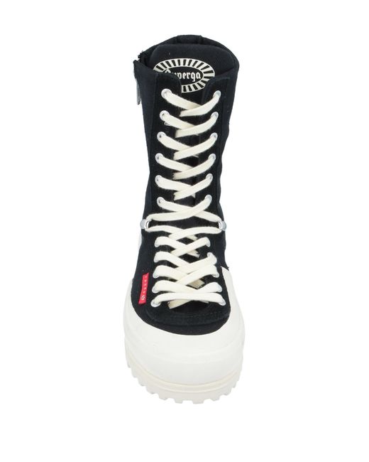 PAURA x SUPERGA Black Ankle Boots