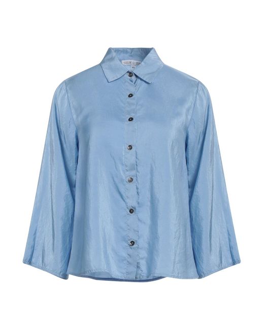 Shirt C-zero Blue Shirt Silk