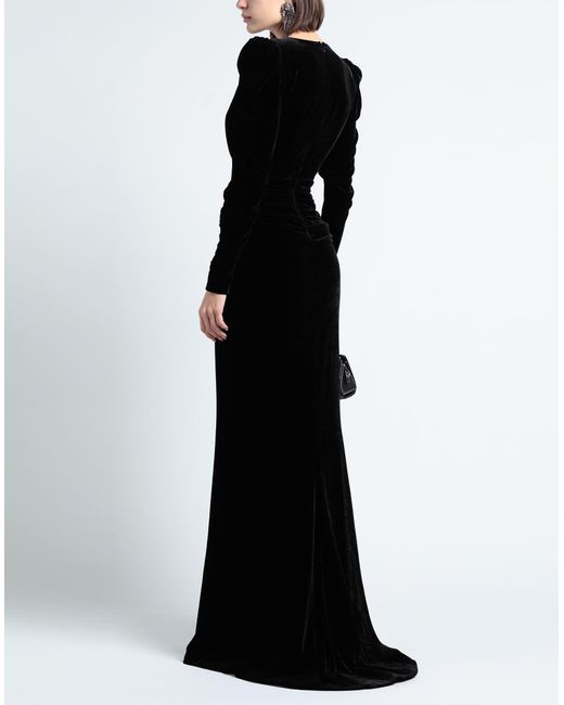 Vestido largo Alessandra Rich de color Black