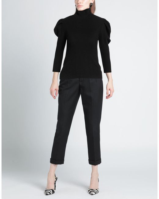Akep Black Rollkragenpullover