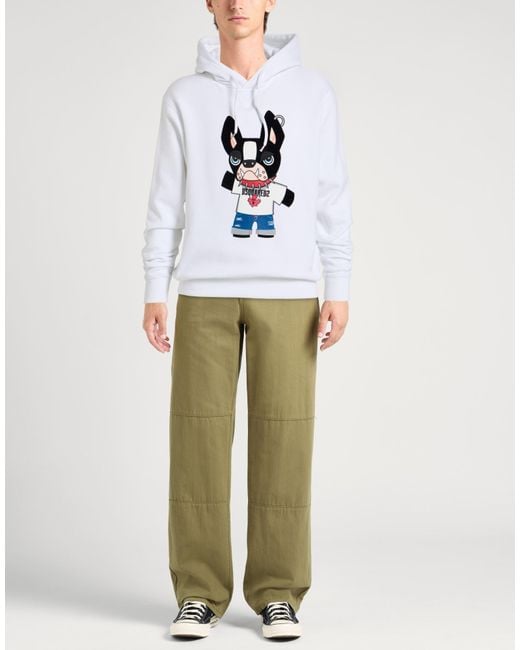 DSquared² White Sweatshirts for men