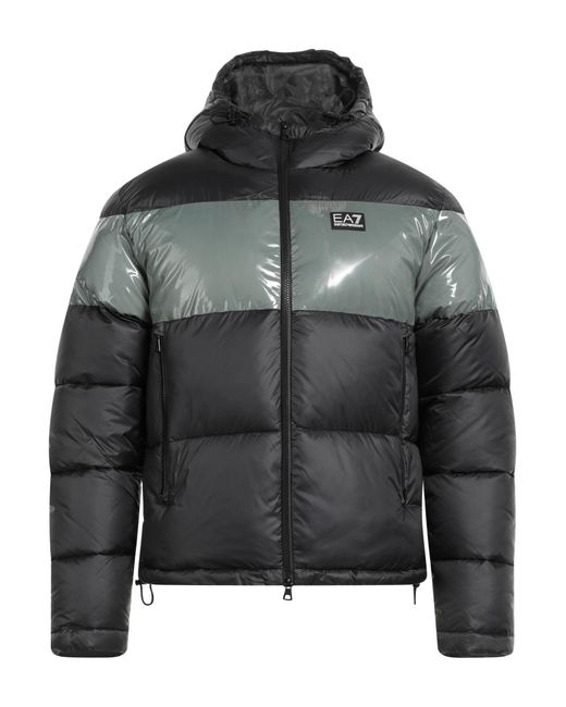 EA7 Black Puffer for men