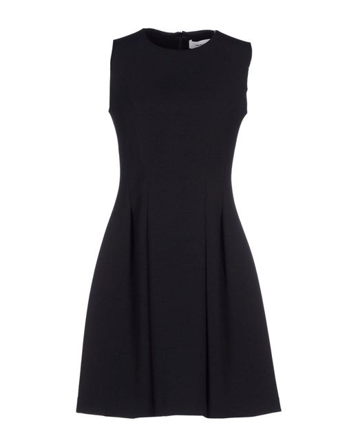 Grifoni Black Mini Dress Polyester, Viscose, Elastane