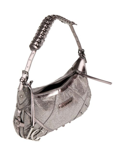La Carrie Gray Handbag Polyurethane