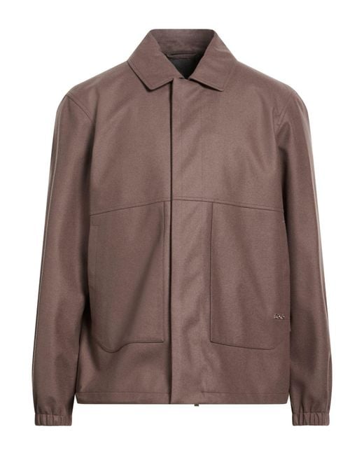 Dior Brown Jacket Virgin Wool, Polyamide, Cashmere for men