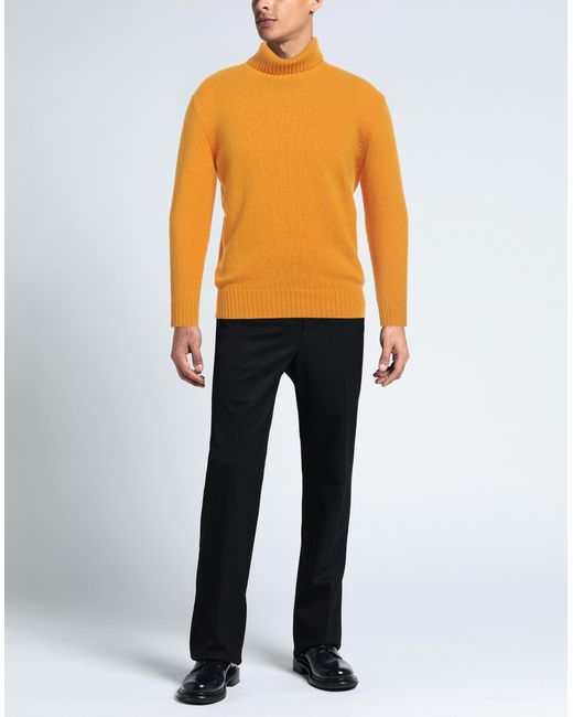 Seven Gauge Rollkragenpullover in Orange für Herren