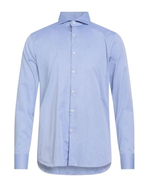 Bagutta Blue Sky Shirt Cotton for men