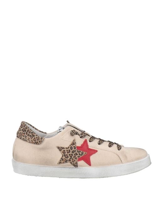 2 Star Pink Sneakers Textile Fibers