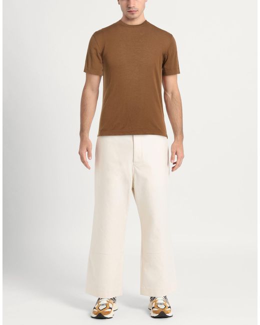 Cruna Brown Camel Sweater Cotton for men