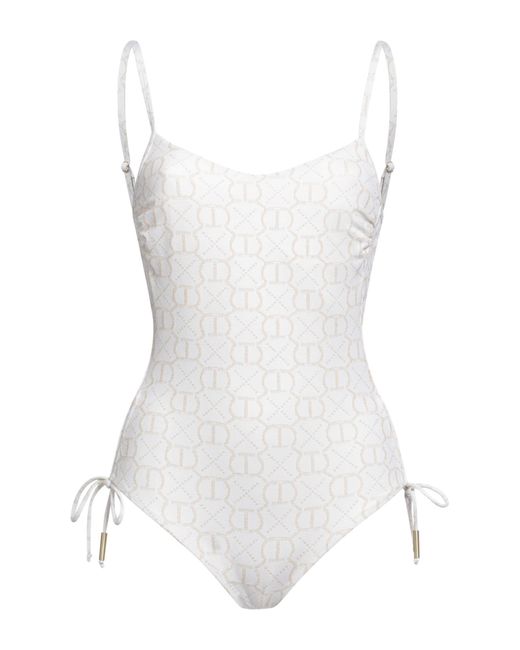 Twin Set White One-piece Swimsuit