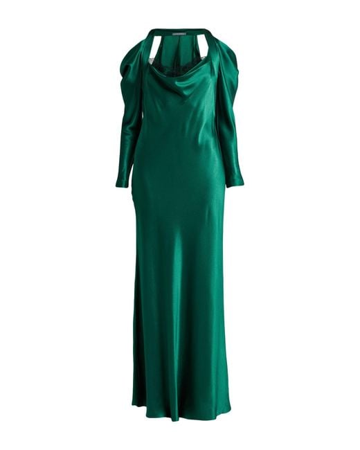 Alberta Ferretti Green Maxi Dress