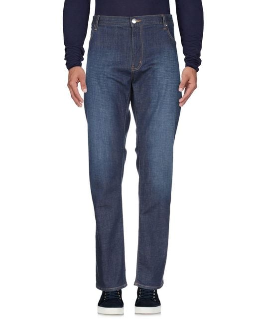 Armani Jeans Blue Jeans Cotton, Elastane for men