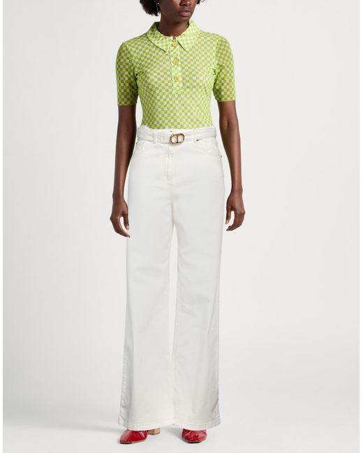 Twinset White Jeans Cotton, Elastane