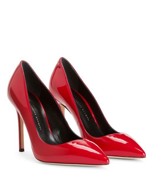 Zapatos Lucrezia con tacón de 105mm Giuseppe Zanotti de color Red
