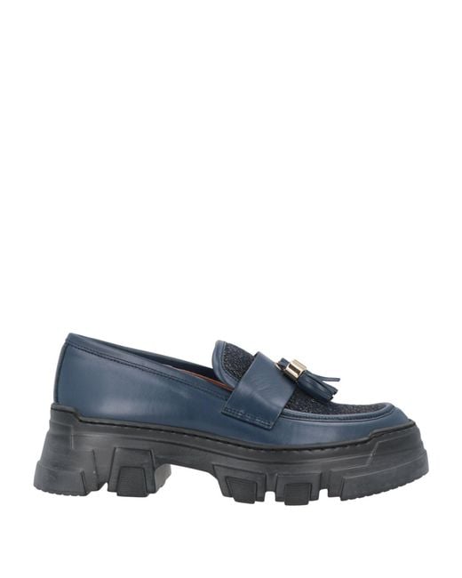 Pollini Blue Mokassin