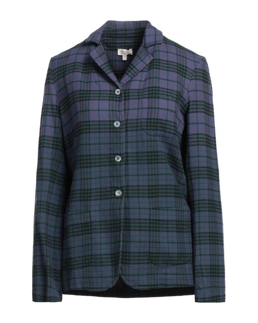 HER SHIRT HER DRESS Blue Blazer