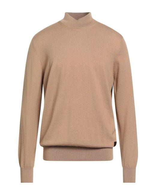 Ice Iceberg Natural Camel Turtleneck Wool for men