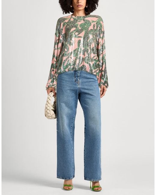 Top Dries Van Noten de color Green