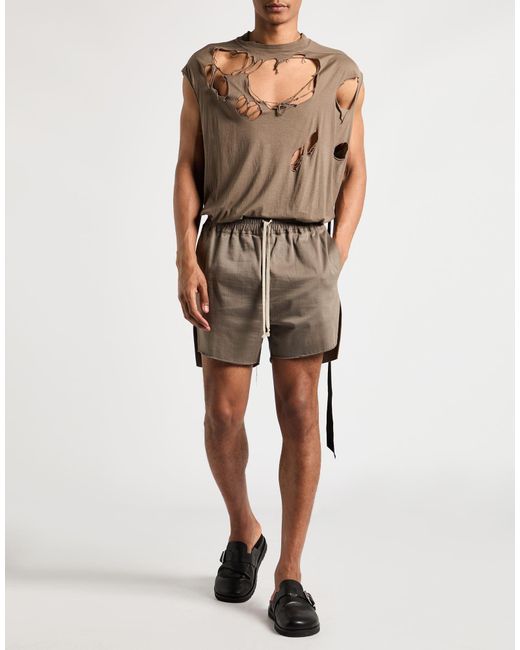 Rick Owens Gray Shorts & Bermuda Shorts Cotton for men