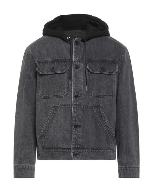 ARMANI EXCHANGE Black Denim Outerwear for men