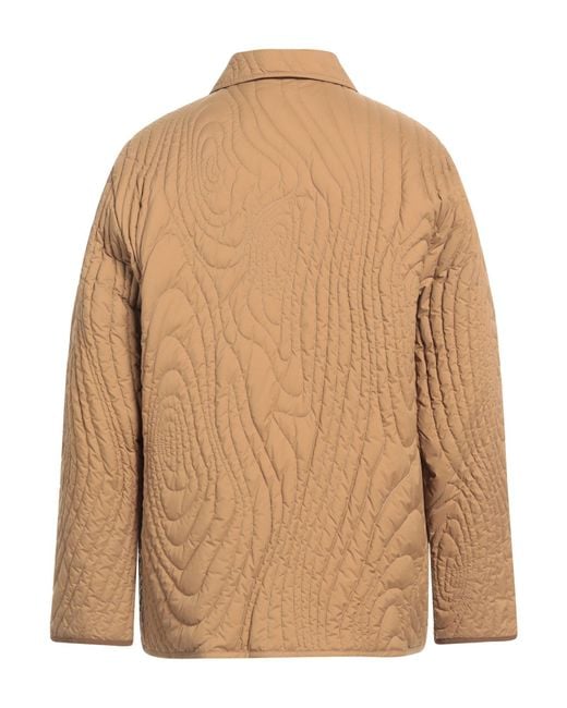 Moncler Natural Camel Puffer Polyamide for men