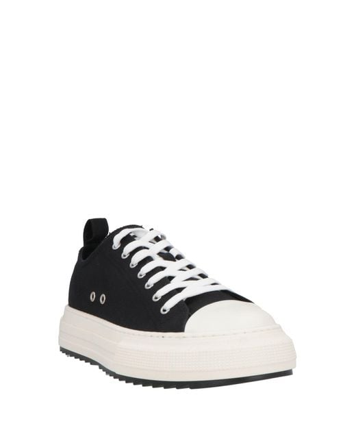 DSquared² Black Sneakers Textile Fibers for men