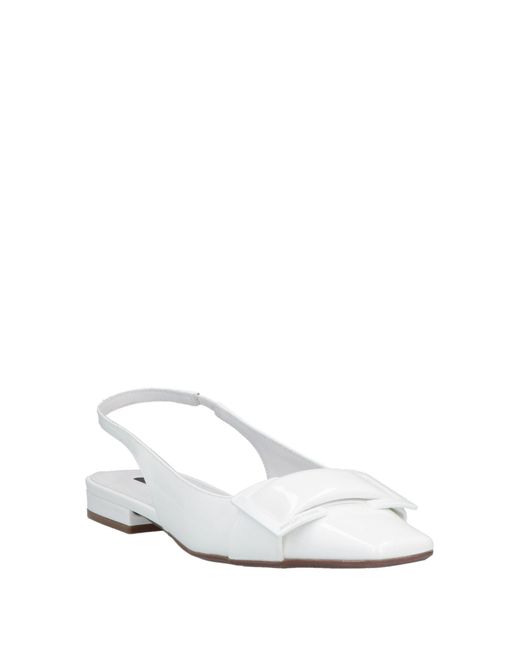 Sergio Rossi White Ballet Flats