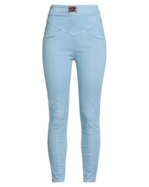 Elisabetta Franchi Blue Jeans Cotton, Elastomultiester, Elastane, Metal