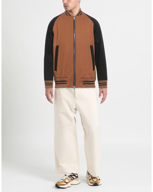 Paolo Pecora Brown Jacket Polyamide, Cotton, Virgin Wool for men