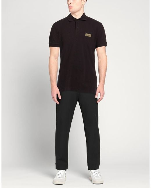 Versace Jeans Couture Black Polo Shirt for men